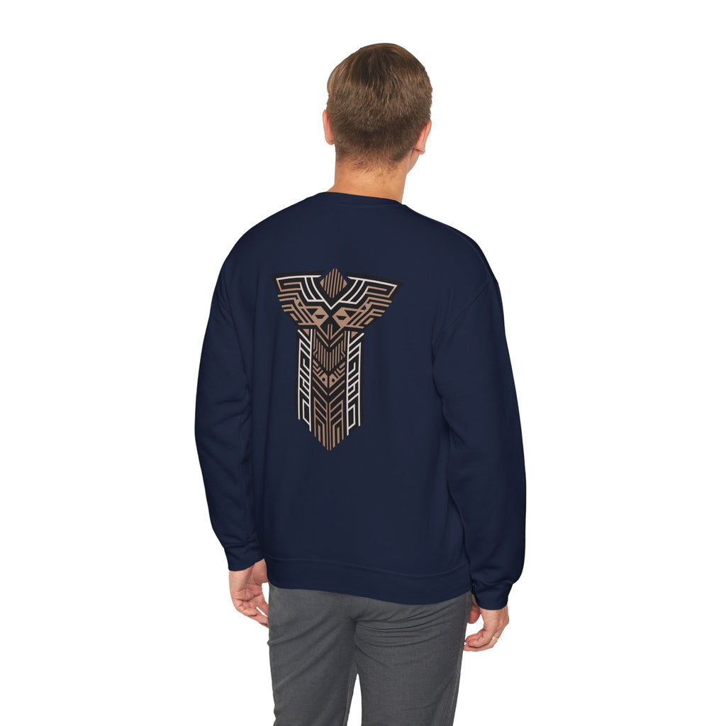 Aven Lore Crewneck Sweatshirt — Geometric Rune Emblem