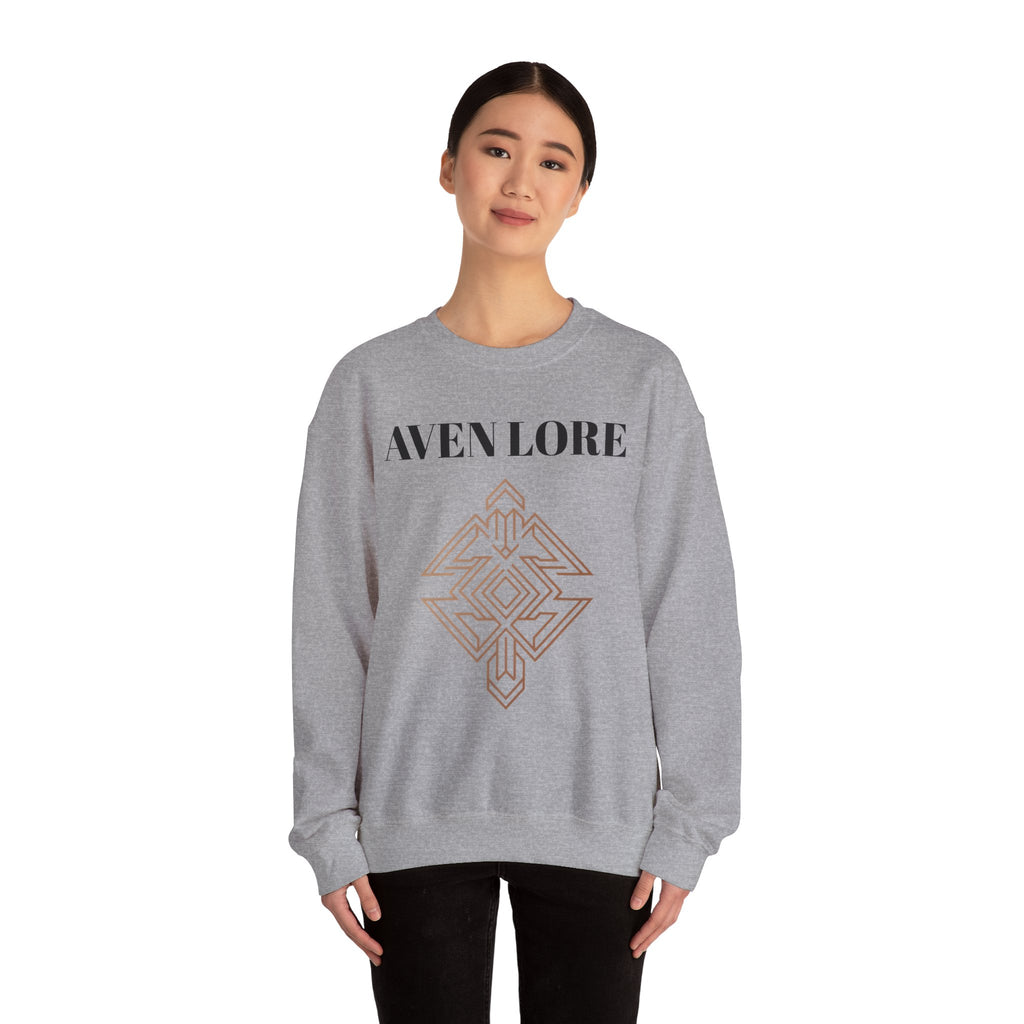 Crewneck Sweatshirt — Aven Lore Geometric Logo Pullover