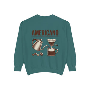 Americano Coffee Sweatshirt — 'Aven Lore' Cozy Barista Crewneck