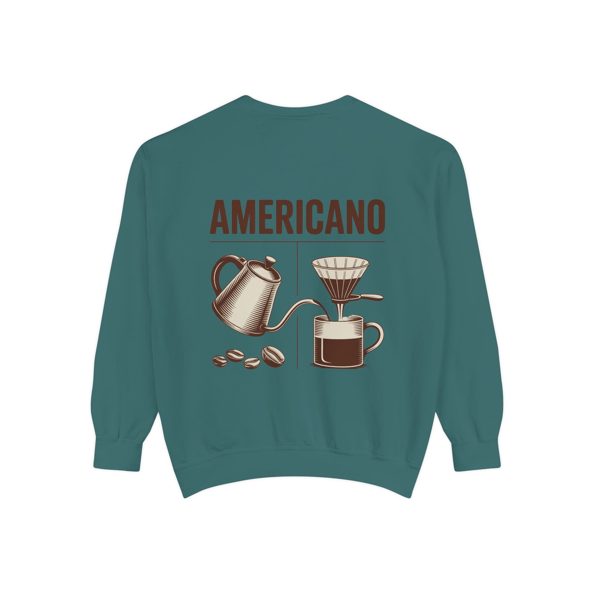 Americano Coffee Sweatshirt — 'Aven Lore' Cozy Barista Crewneck