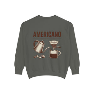 Americano Coffee Sweatshirt — 'Aven Lore' Cozy Barista Crewneck