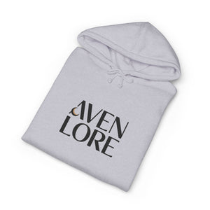 Aven Lore Hoodie — Minimalist Logo Pullover with 3D Block Back Design