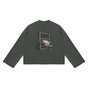 The Weaver — Heavyweight Raw-Edge Mock Neck
