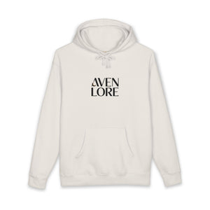 Aven Lore Hoodie — Minimal Logo Front & Ornamental Floral Back Pullover