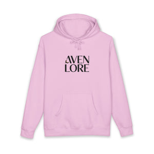 Aven Lore Hoodie — Minimalist Logo Pullover with 3D Block Back Design