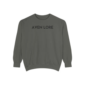 Aven Lore Sweatshirt — Minimalist Text Crewneck Pullover