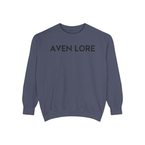 Aven Lore Sweatshirt — Vintage Red Rose Back Print Crewneck