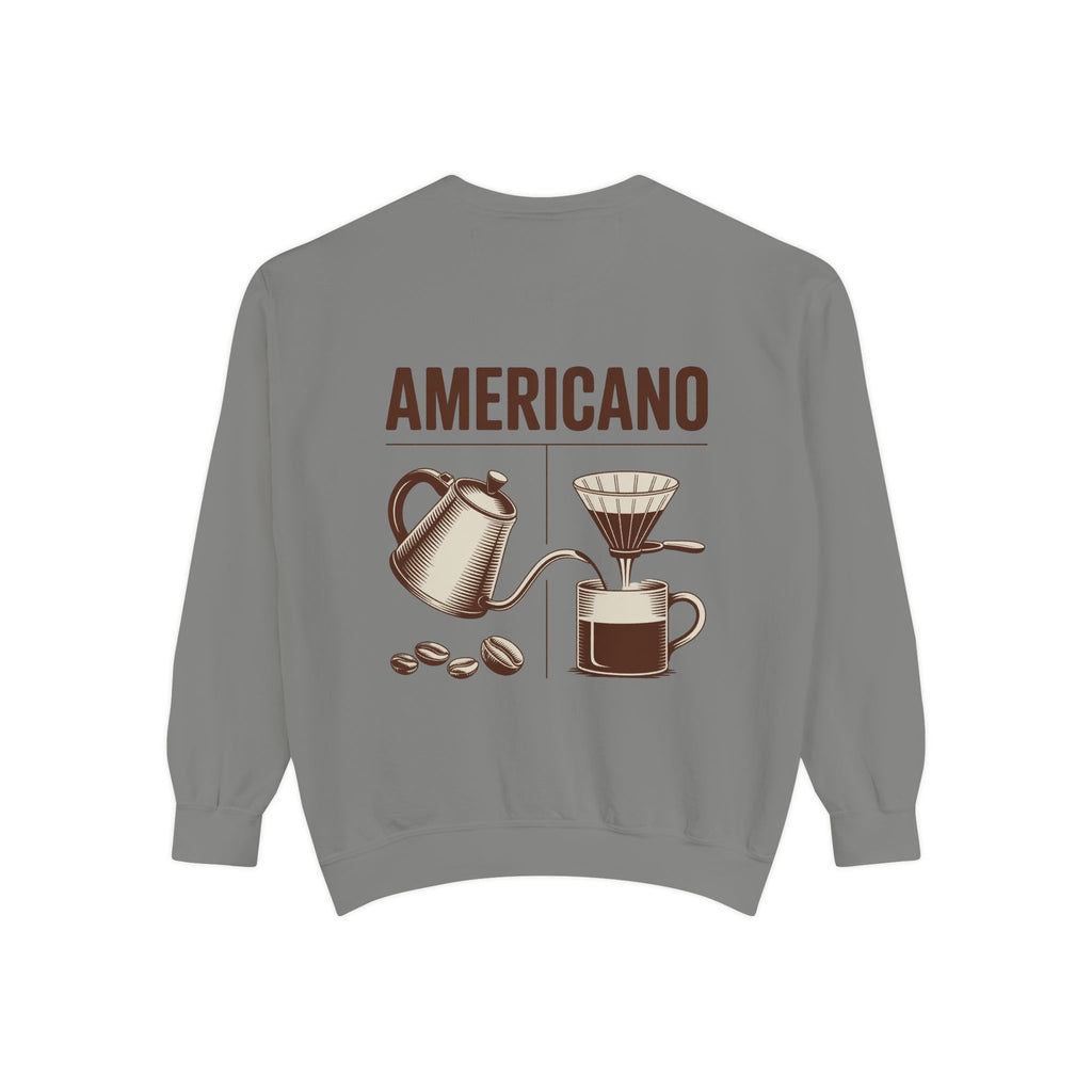 Americano Coffee Sweatshirt — 'Aven Lore' Cozy Barista Crewneck