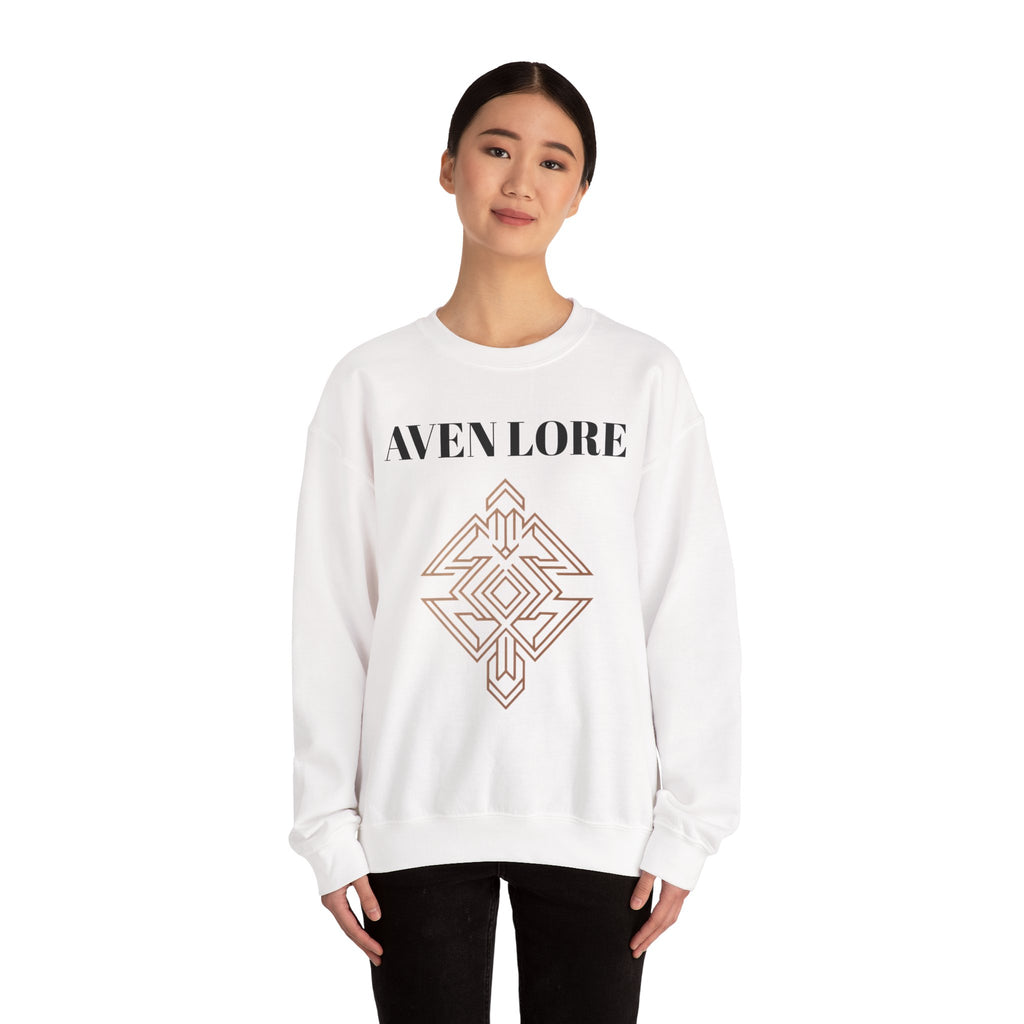 Crewneck Sweatshirt — Aven Lore Geometric Logo Pullover