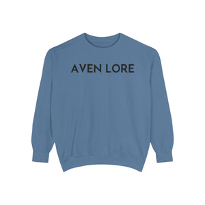 Aven Lore Sweatshirt — Vintage Red Rose Back Print Crewneck