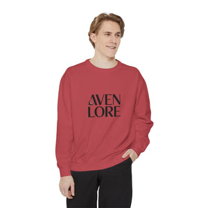 Aven Lore Sweatshirt — 'WHY NOT' Back Graphic Garment-Dyed Crewneck