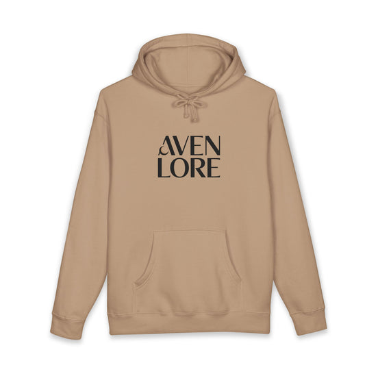 Aven Lore Hoodie — Minimal Brand Logo Hoodie with Abstract Organic Back Print