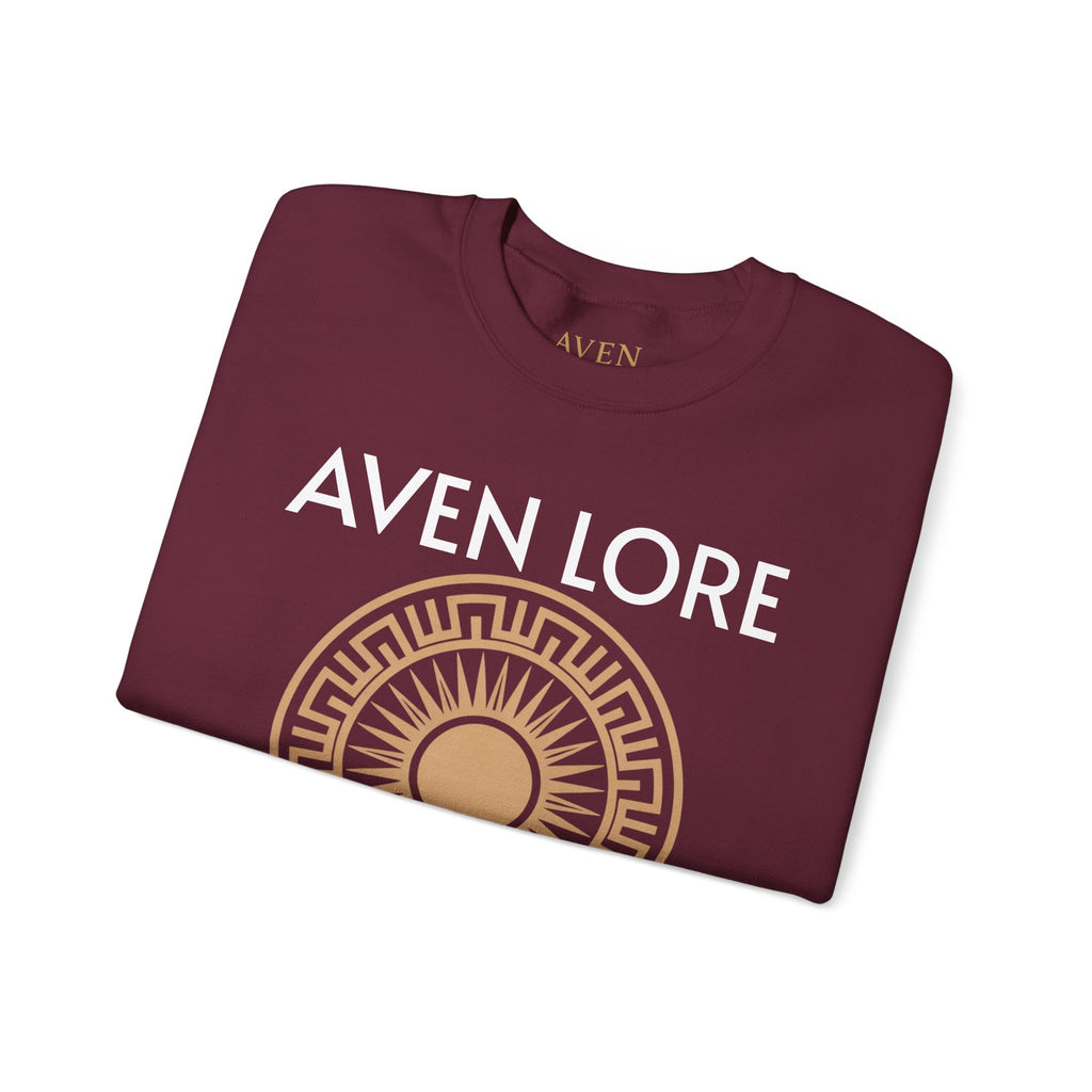 Aven Lore Sweatshirt — Mythic Sun Emblem Crewneck