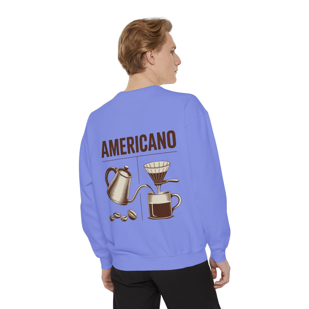 Americano Coffee Sweatshirt — 'Aven Lore' Cozy Barista Crewneck