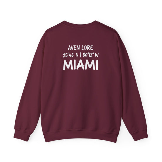 Crewneck Sweatshirt — 'Aven Lore Miami' Coordinates Pullover
