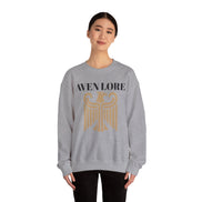 Aven Lore Crewneck Sweatshirt — Vintage Gold Eagle Graphic