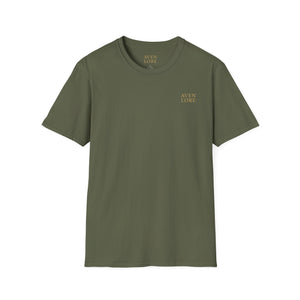 Floral Crest T-Shirt — Vintage Rose Back Print
