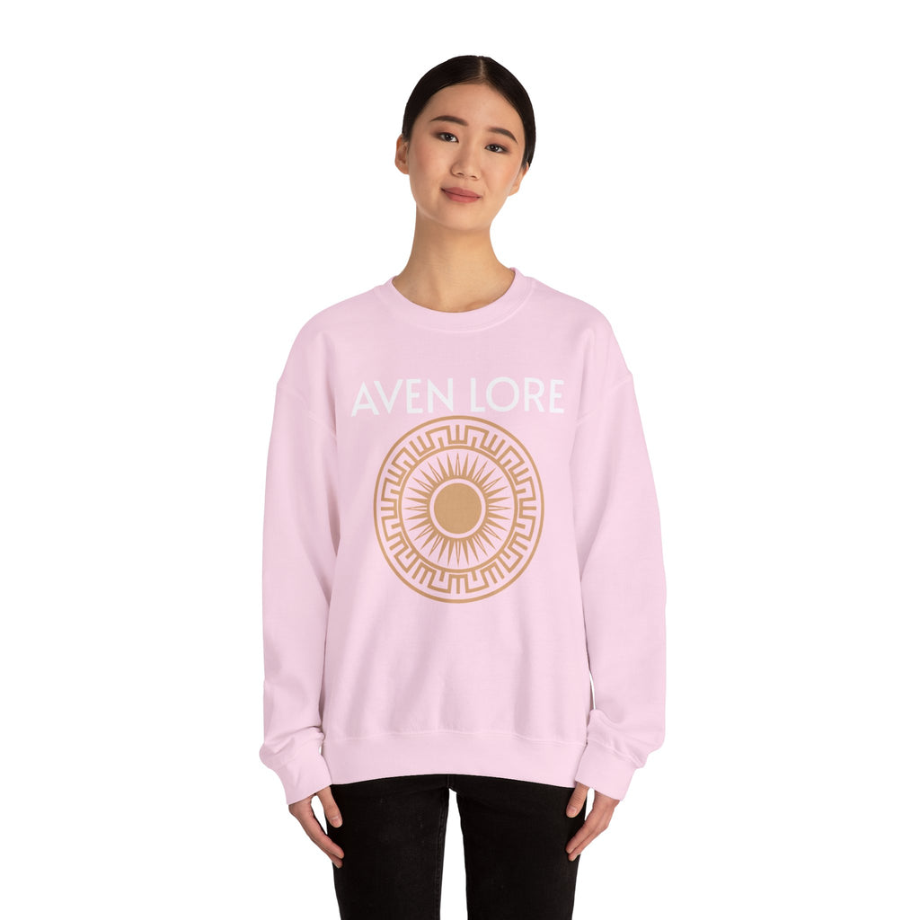 Aven Lore Sweatshirt — Mythic Sun Emblem Crewneck