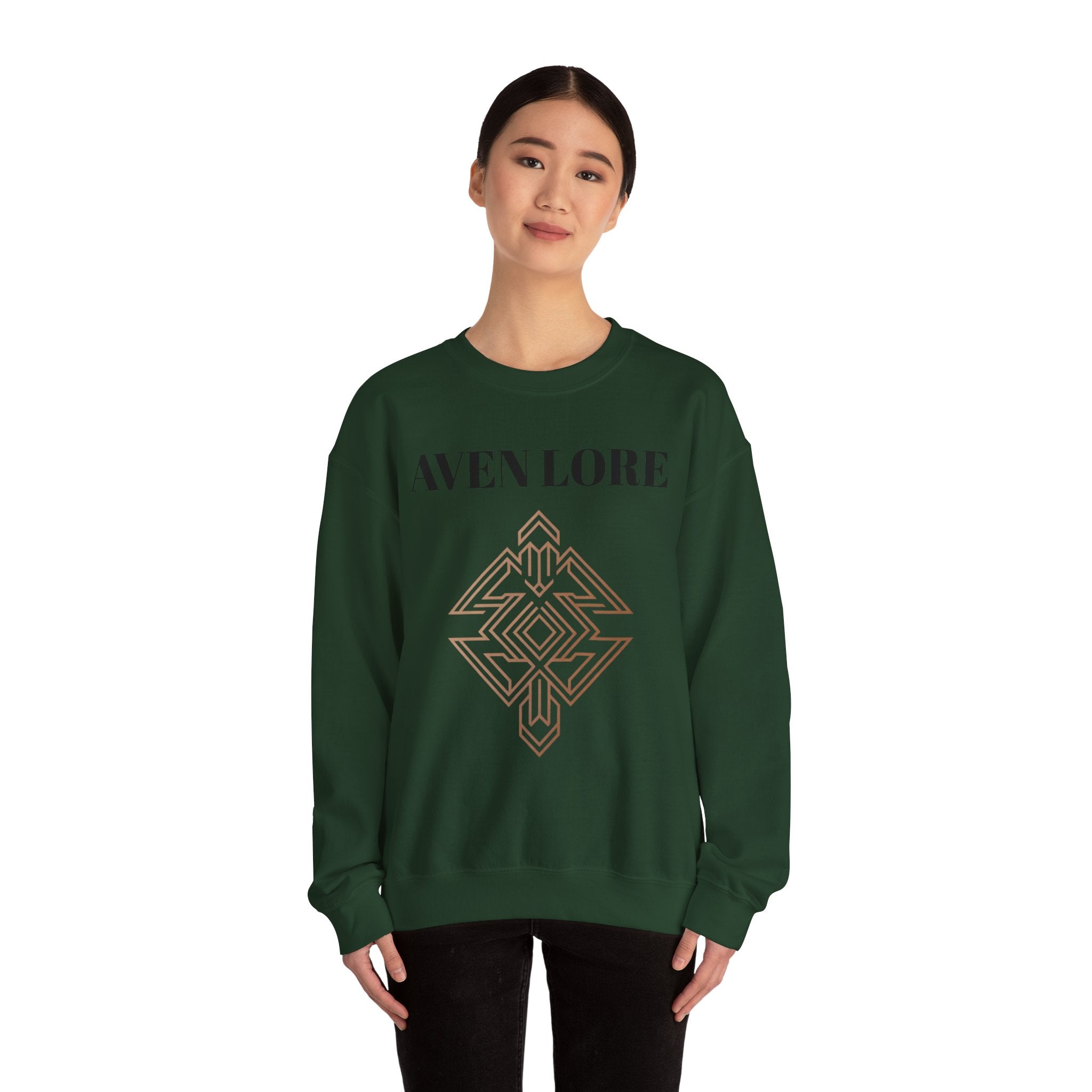 Crewneck Sweatshirt — Aven Lore Geometric Logo Pullover