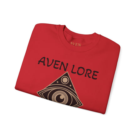 Aven Lore Crewneck Sweatshirt — Mystical Eye Graphic Pullover