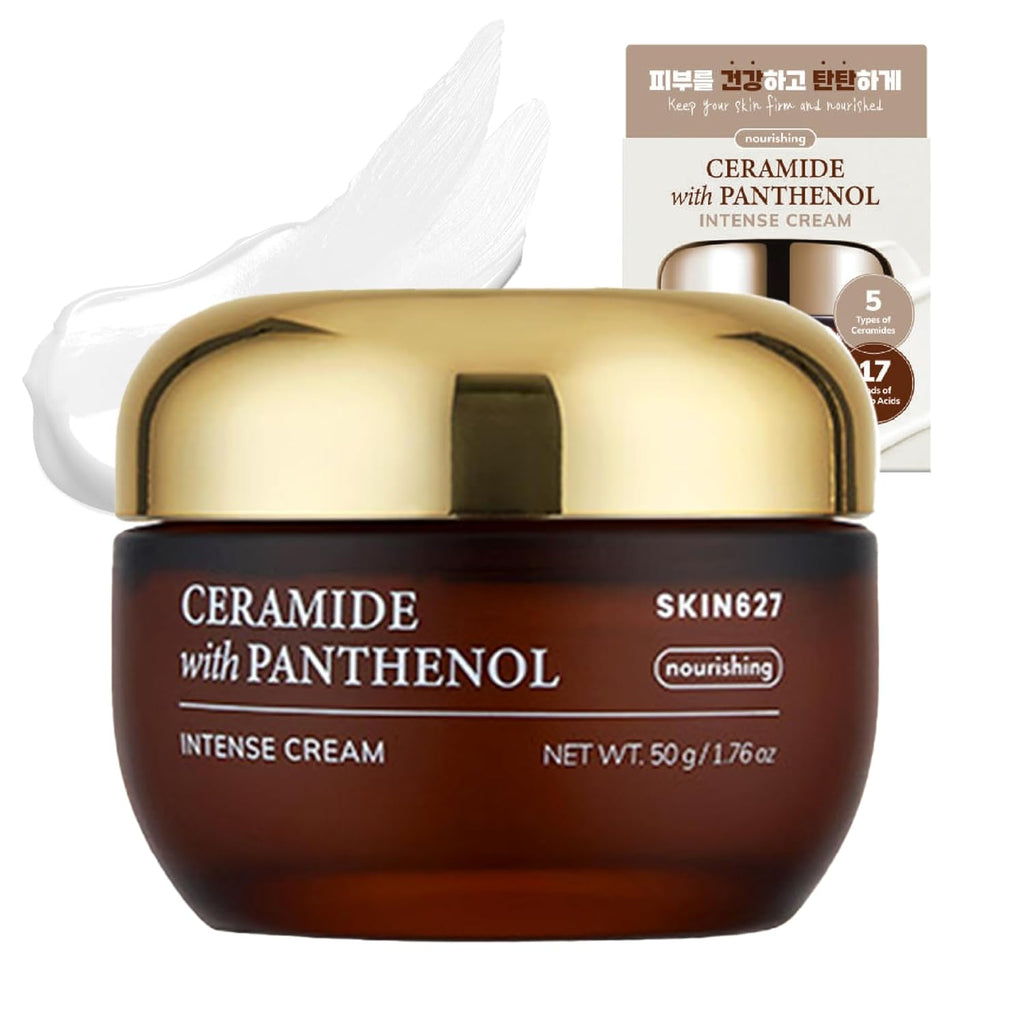 SKIN627 Daily Face Moisturizer with Ceramide and Panthenol, 1.76 Oz - Korean Skin Care Facial Cream