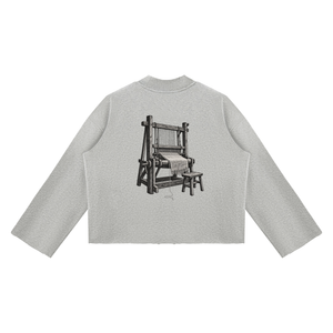 The Weaver — Heavyweight Raw-Edge Mock Neck