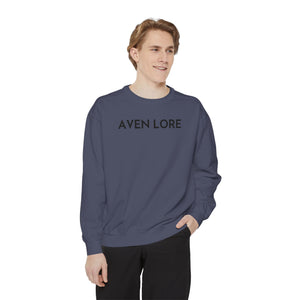 Aven Lore Sweatshirt — Minimalist Text Crewneck Pullover