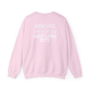 Salt Lake City Coordinates Crewneck Sweatshirt — Aven Lore