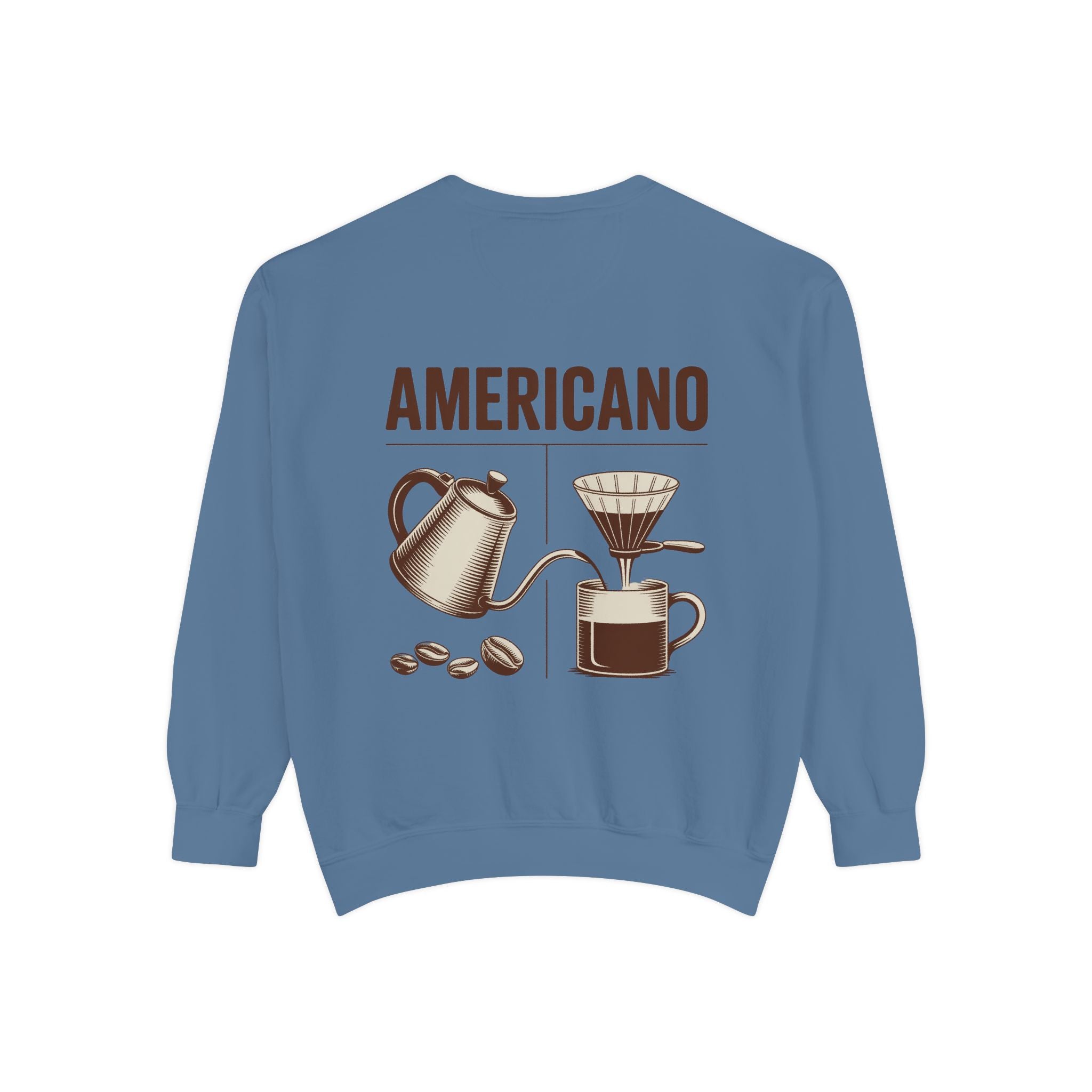 Americano Coffee Sweatshirt — 'Aven Lore' Cozy Barista Crewneck
