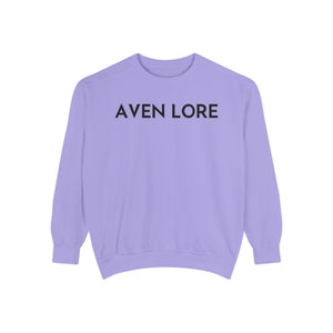 Aven Lore Sweatshirt — Vintage Red Rose Back Print Crewneck