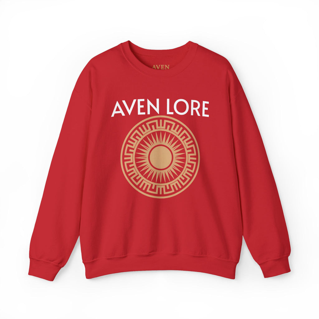 Aven Lore Sweatshirt — Mythic Sun Emblem Crewneck