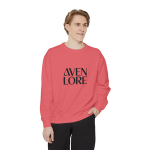 Aven Lore Sweatshirt — 'WHY NOT' Back Graphic Garment-Dyed Crewneck