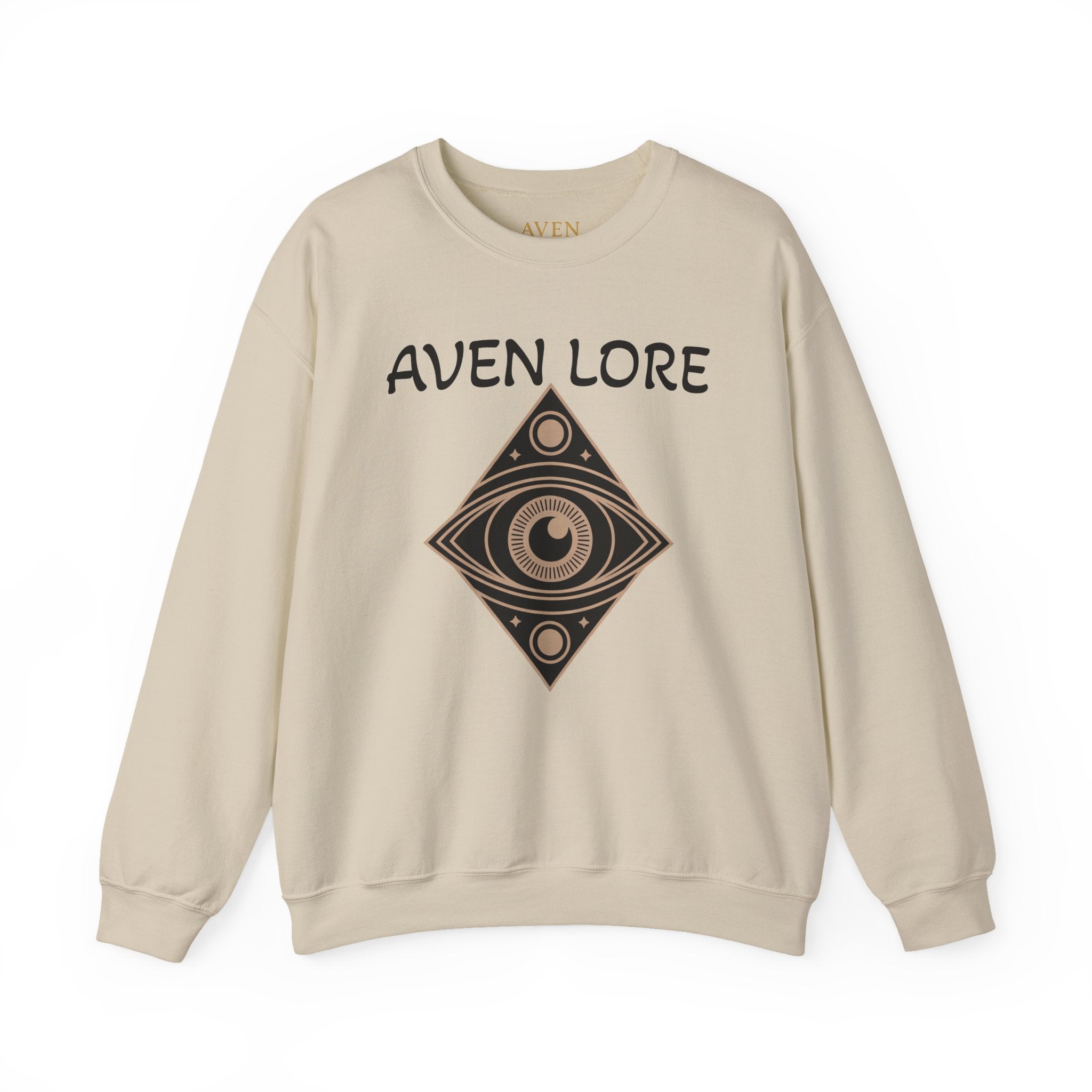 Aven Lore Crewneck Sweatshirt — Mystical Eye Graphic Pullover