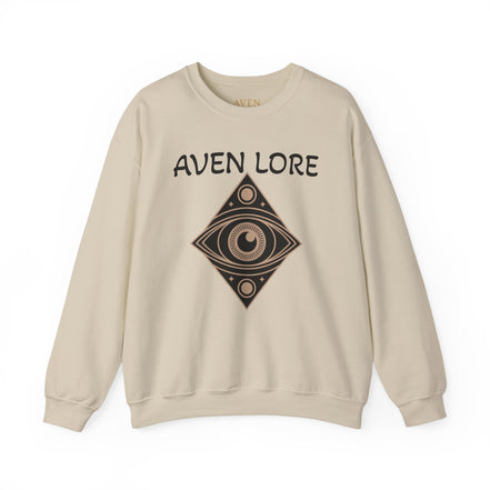Aven Lore Crewneck Sweatshirt — Mystical Eye Graphic Pullover