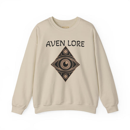 Aven Lore Crewneck Sweatshirt — Mystical Eye Graphic Pullover