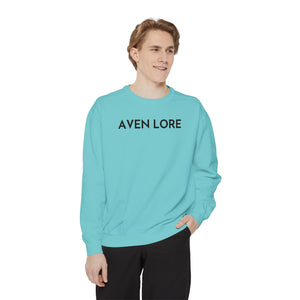 Aven Lore Sweatshirt — Minimalist Text Crewneck Pullover
