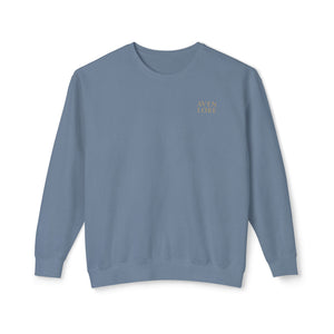 Sculpture Collage Crewneck Sweatshirt — Minimal Art Bust Graphic