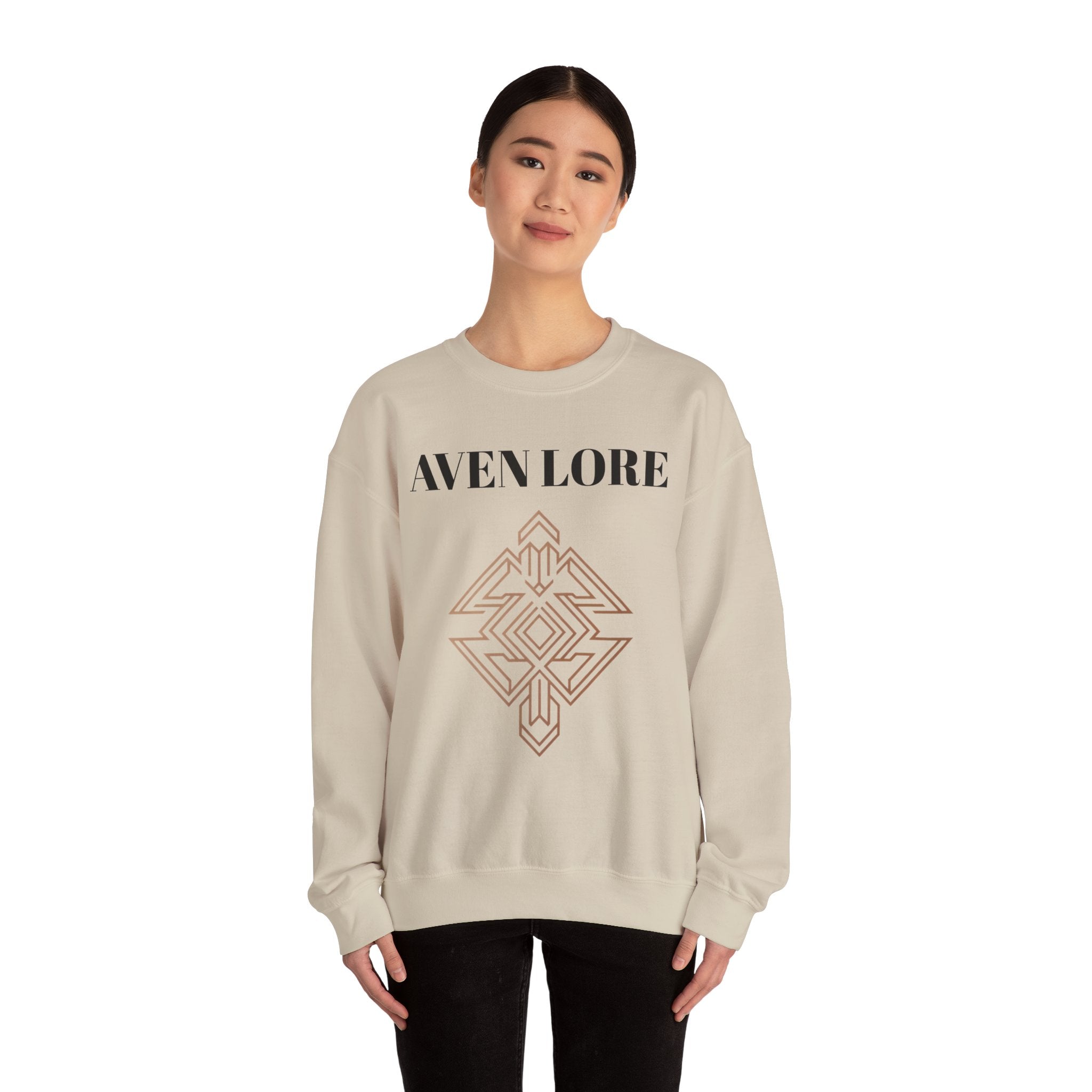 Crewneck Sweatshirt — Aven Lore Geometric Logo Pullover