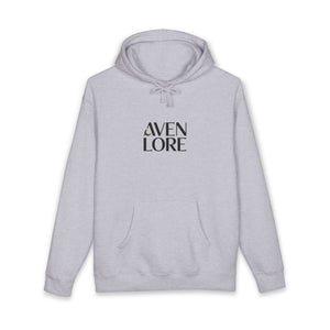 Aven Lore Hoodie — Minimal Logo Front & Ornamental Floral Back Pullover