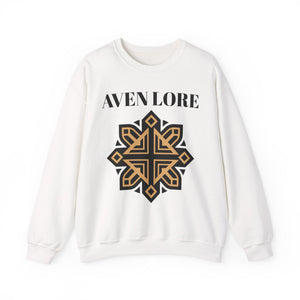 Aven Lore Crewneck Sweatshirt — Geometric Rune Emblem