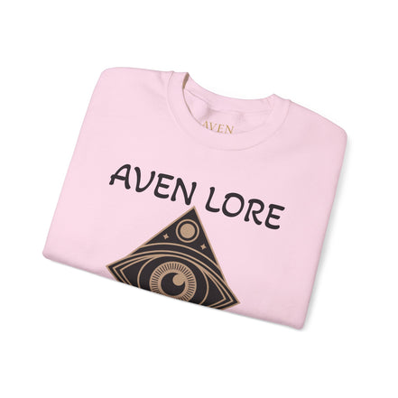 Aven Lore Crewneck Sweatshirt — Mystical Eye Graphic Pullover