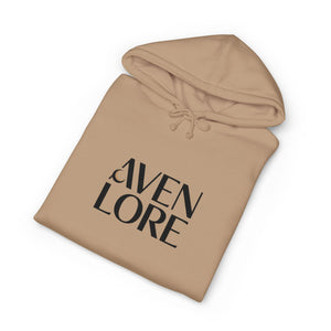 Aven Lore Hoodie — Minimalist Logo Pullover with 3D Block Back Design