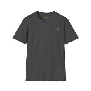 Floral Crest T-Shirt — Vintage Rose Back Print