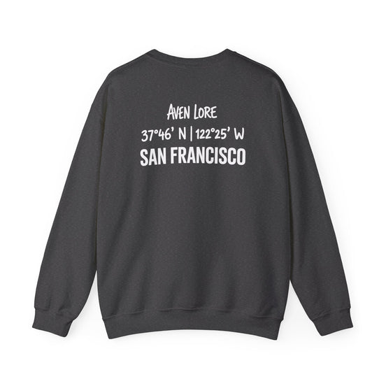 San Francisco Coordinates Crewneck Sweatshirt — Aven Lore City Skyline Pullover