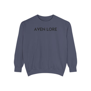 Aven Lore Sweatshirt — Minimalist Text Crewneck Pullover