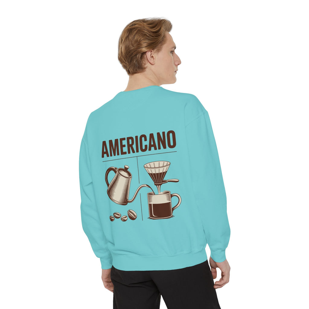 Americano Coffee Sweatshirt — 'Aven Lore' Cozy Barista Crewneck