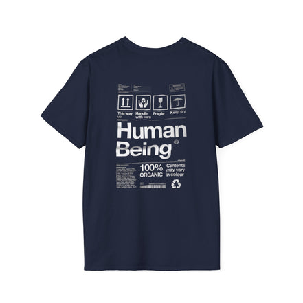 Human Being Graphic T-Shirt — 'Human Being' Organic Style Back Print