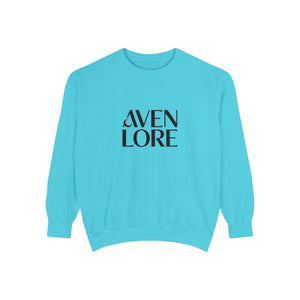 Aven Lore Sweatshirt — 'WHY NOT' Back Graphic Garment-Dyed Crewneck