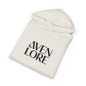 Aven Lore Hoodie — Minimalist Logo Pullover with 3D Block Back Design