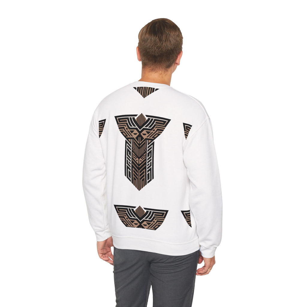 Aven Lore Crewneck Sweatshirt — Geometric Rune Emblem